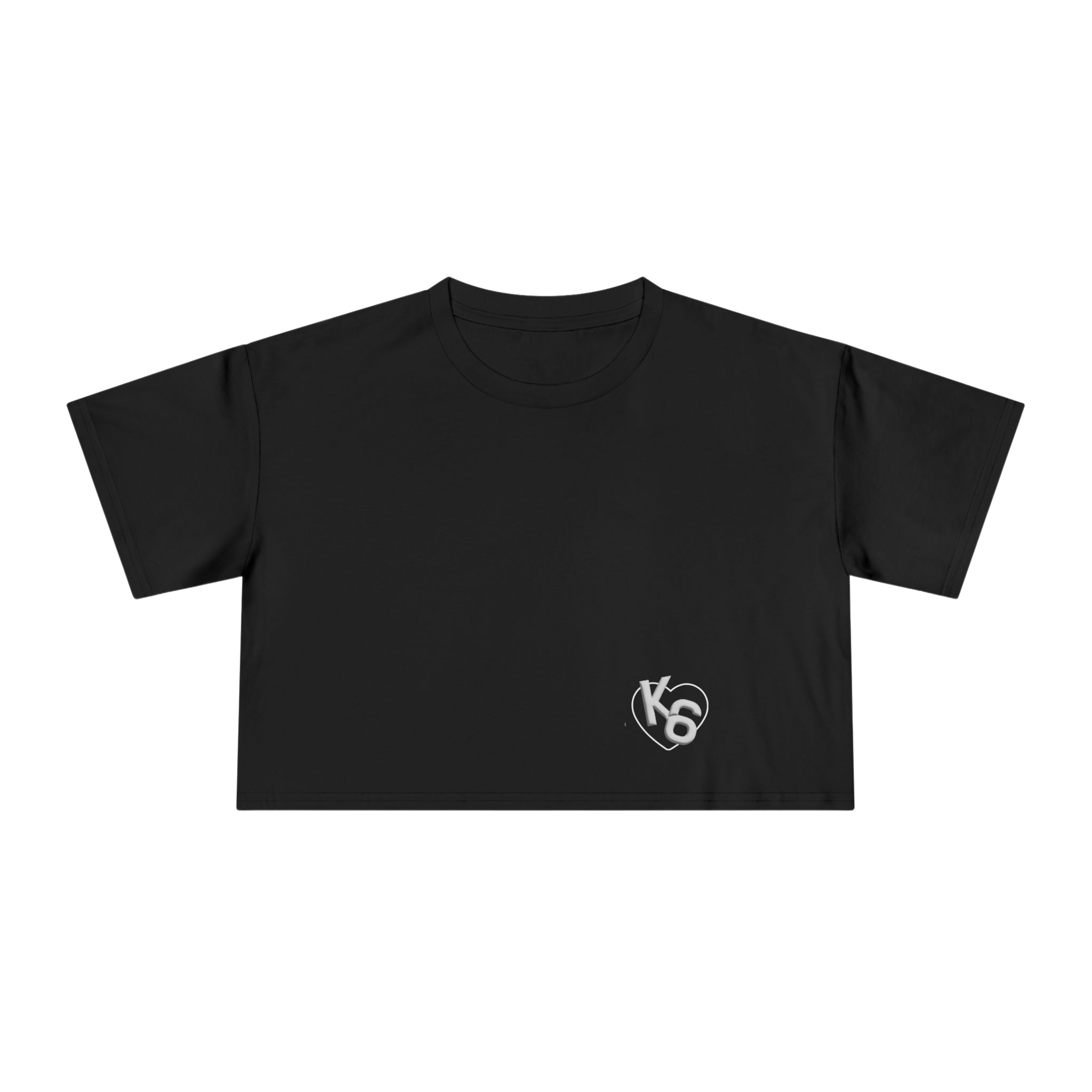 K6 Signature Logo Baby Doll Tee - Black